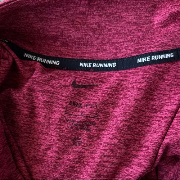 NWOT Nike Running Red Long Sleeve Half Zip Jacket Size Small - Picture 6 of 7
